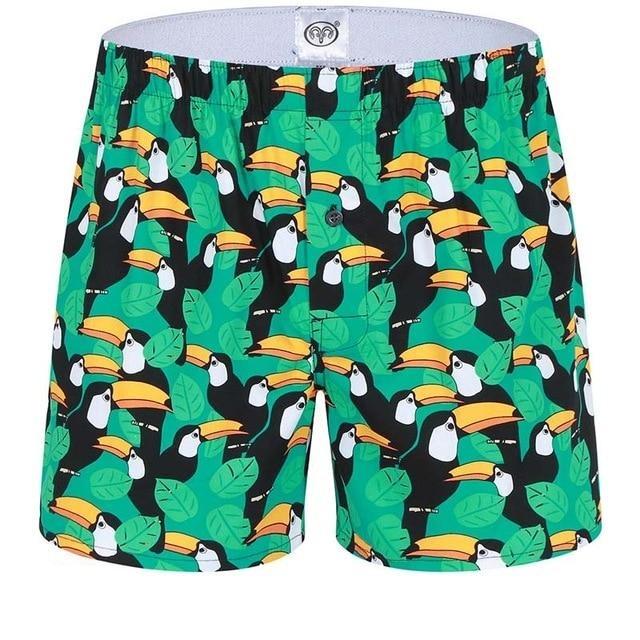 Green Toucan Graphic Boxers | dmunderwear product image 2