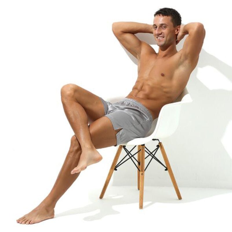 Ice Silk Lounge Shorts | dmunderwear detail image 1