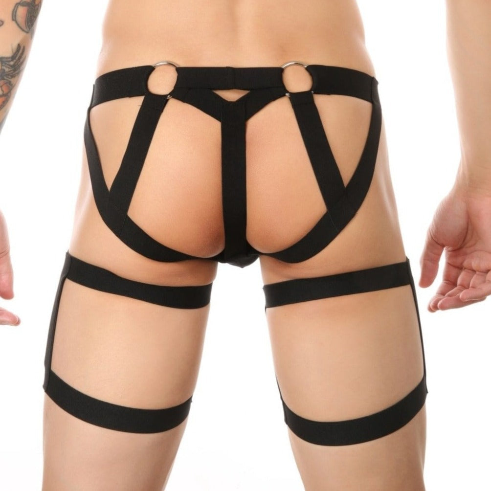 Jock Thong with Garters | dmunderwear detail image 1