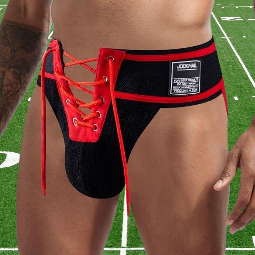 Jockmail Athletic Lacing Jockstrap | dmunderwear detail image 1