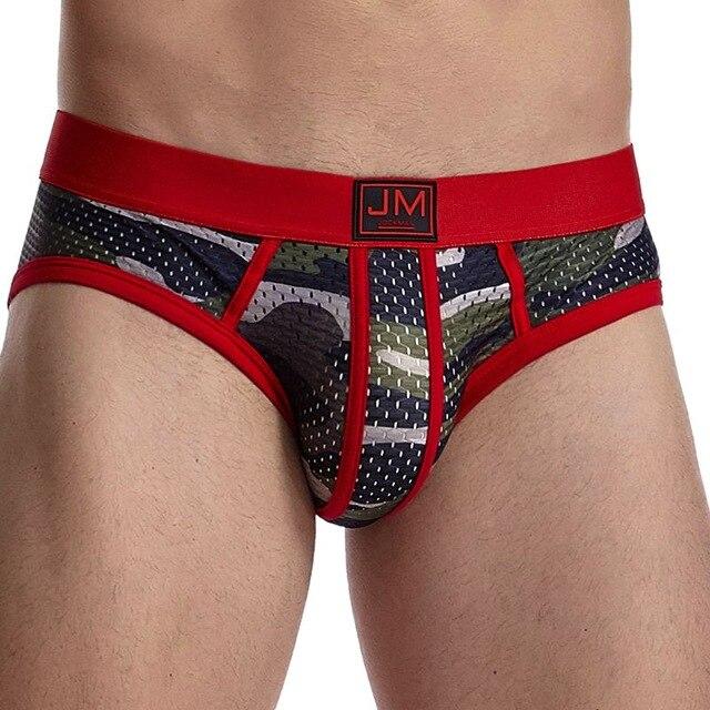 Jockmail Mesh Camo Briefs | dmunderwear detail image 11