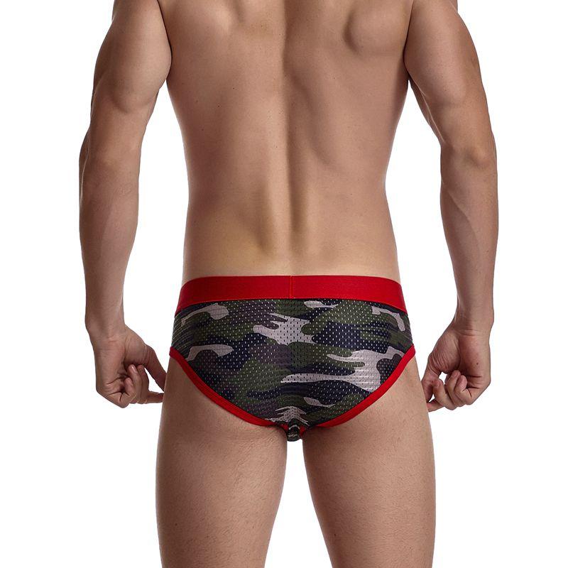 Jockmail Mesh Camo Briefs | dmunderwear detail image 13