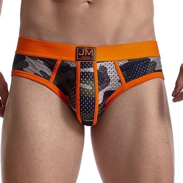Jockmail Mesh Camo Briefs | dmunderwear detail image 14