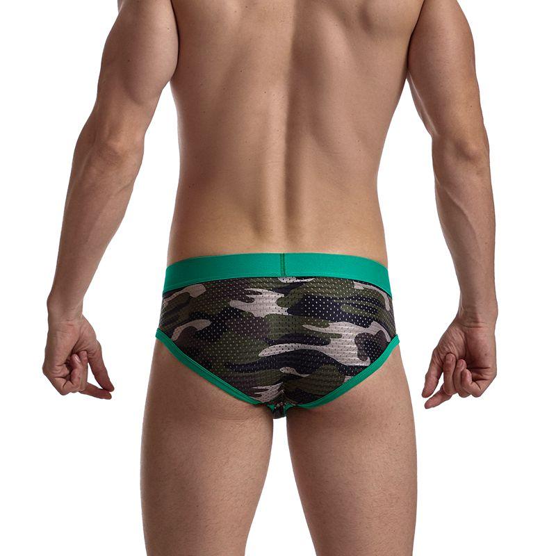 Jockmail Mesh Camo Briefs | dmunderwear detail image 17