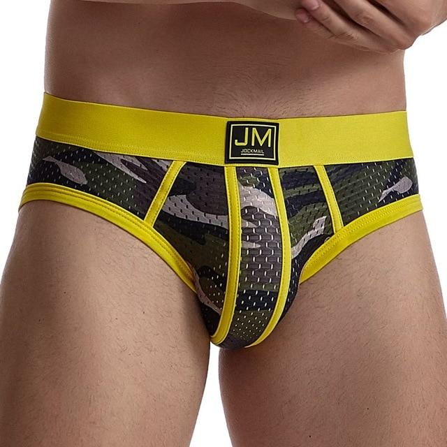 Jockmail Mesh Camo Briefs | dmunderwear detail image 6