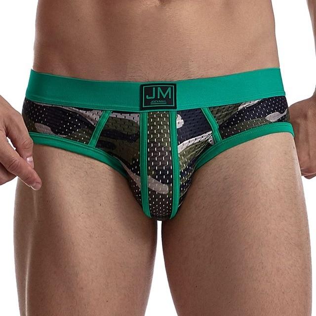ORVLS Jockmail Mesh Camo Briefs | dmunderwear detail image 1