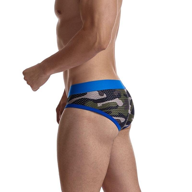 ORVLS Jockmail Mesh Camo Briefs | dmunderwear detail image 5
