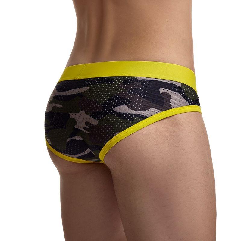 ORVLS Jockmail Mesh Camo Briefs | dmunderwear detail image 8