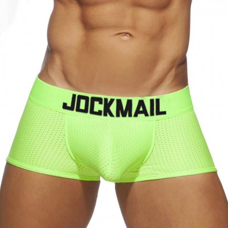 Jockmail Neon Mesh Boxer Briefs | dmunderwear detail image 4
