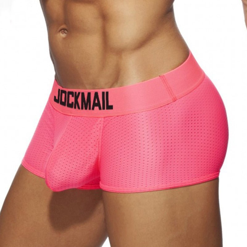 Jockmail Neon Mesh Boxer Briefs 4-Pack | dmunderwear detail image 4