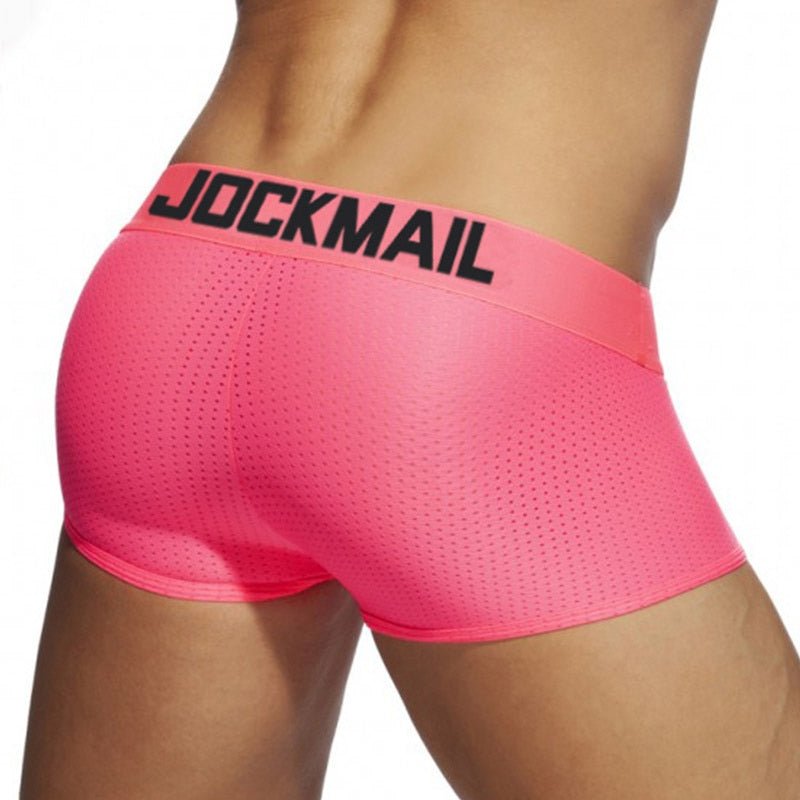 Jockmail Neon Mesh Boxer Briefs 4-Pack | dmunderwear detail image 5