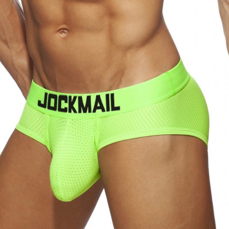 ORVLS Jockmail Neon Mesh Briefs | dmunderwear detail image 7