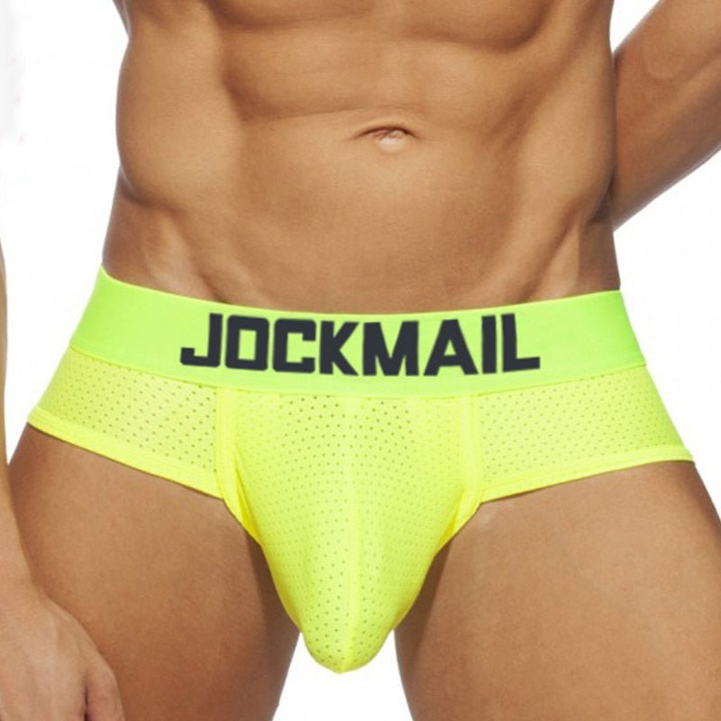 Jockmail Neon Mesh Briefs 4-Pack | dmunderwear detail image 2