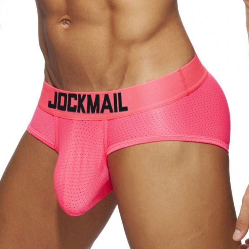 Jockmail Neon Mesh Briefs 4-Pack | dmunderwear detail image 6