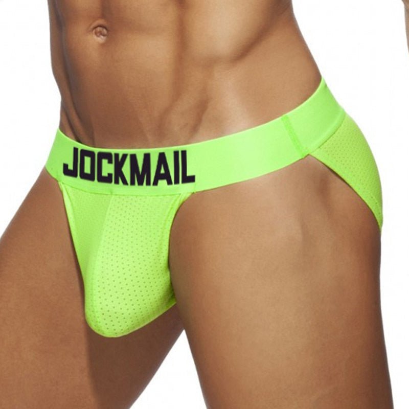 ORVLS Jockmail Neon Mesh Sport Brief | dmunderwear detail image 5