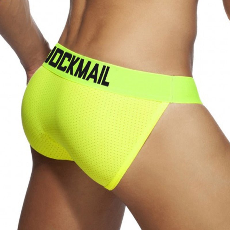 ORVLS Jockmail Neon Mesh Sports Briefs 4-Pack | dmunderwear detail image 7