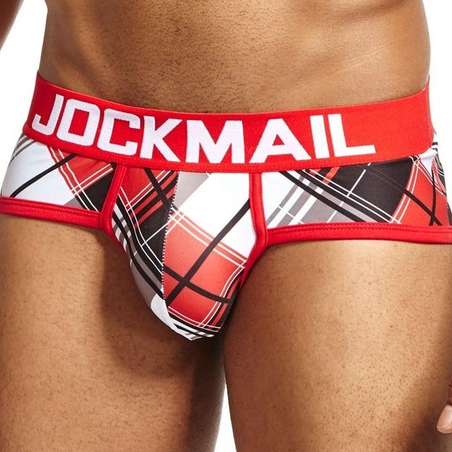 Jockmail Plaid Hip High Briefs | dmunderwear detail image 2