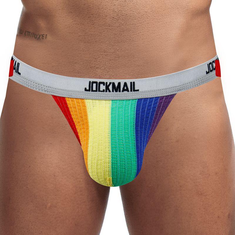 Jockmail Rainbow Jockstrap | dmunderwear detail image 4