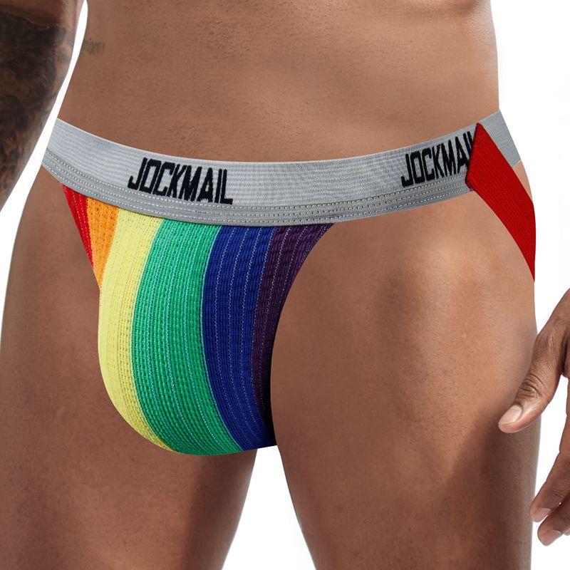 ORVLS Jockmail Rainbow Jockstrap | dmunderwear detail image 3