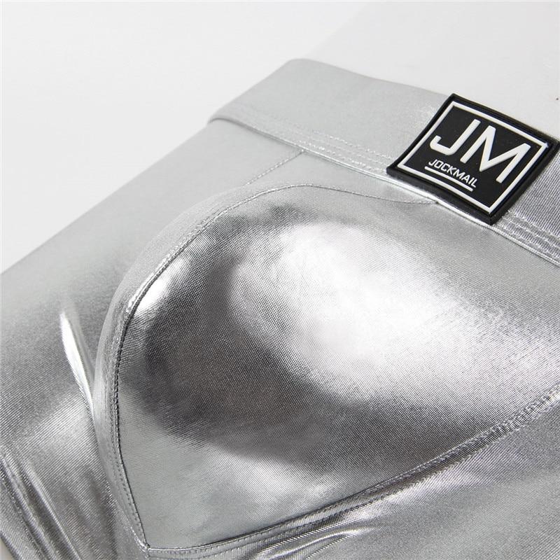 Jockmail Shiny PU Leather Boxers | dmunderwear detail image 5