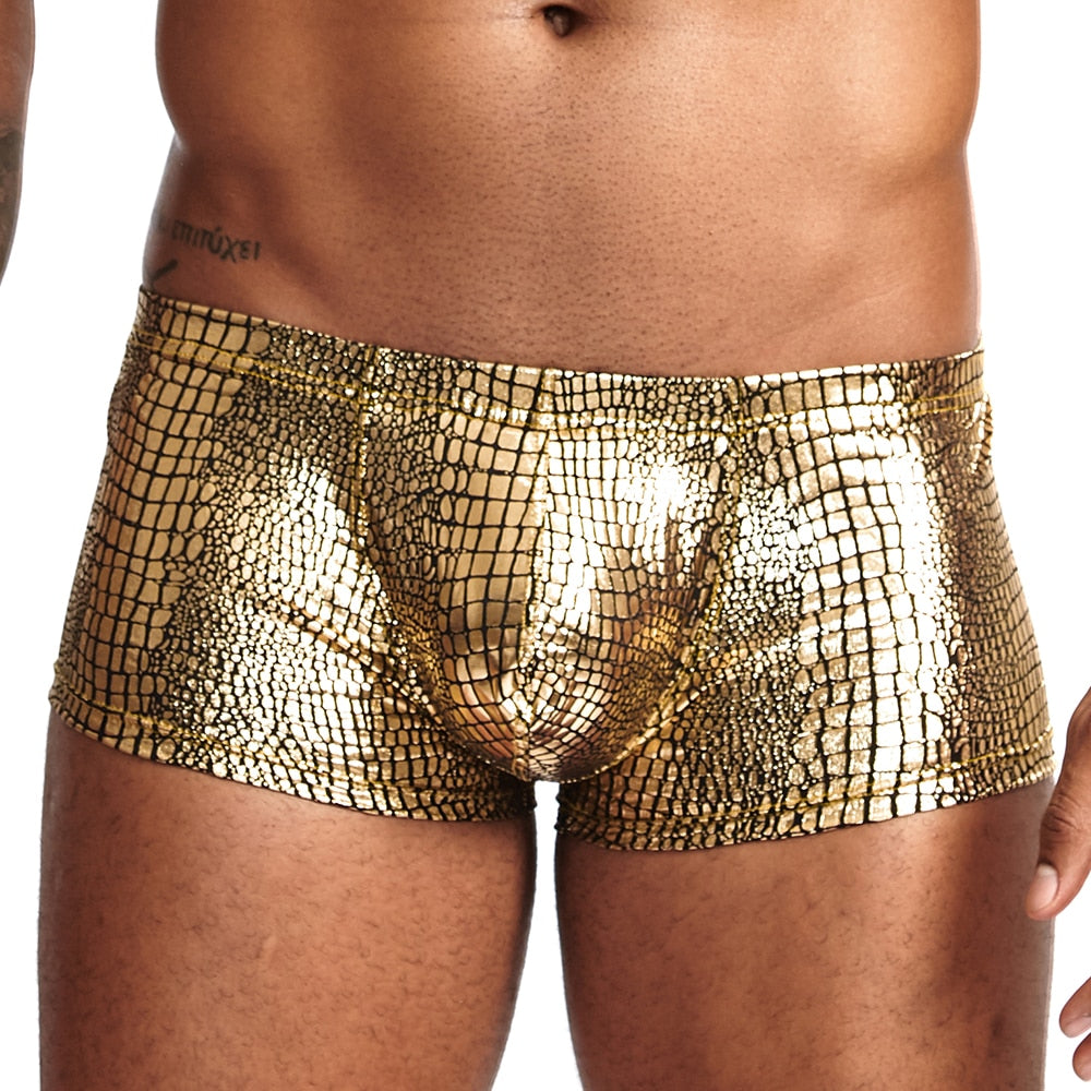 Shimmer Snakeskin Boxers | dmunderwear detail image 1