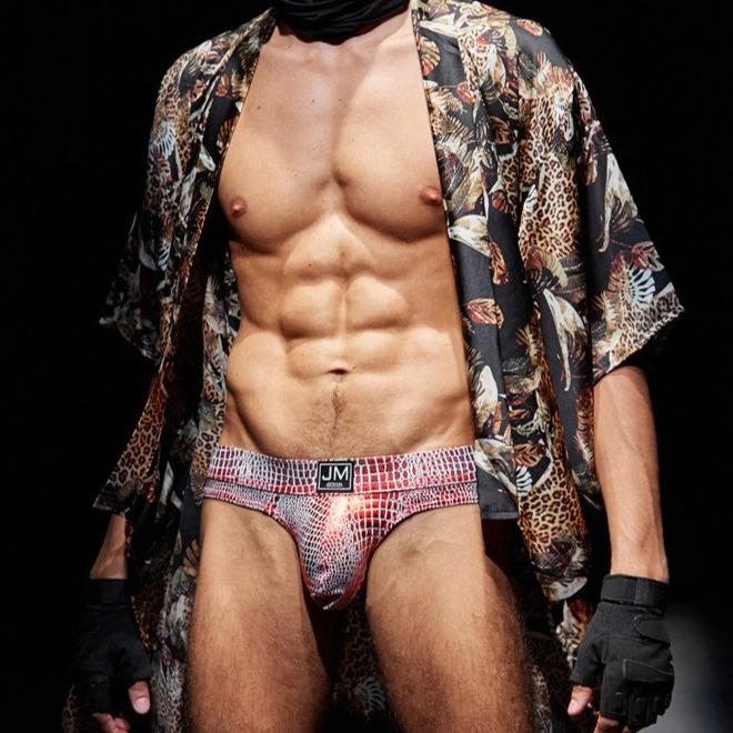 Jockmail Snakeskin Thong | dmunderwear detail image 1