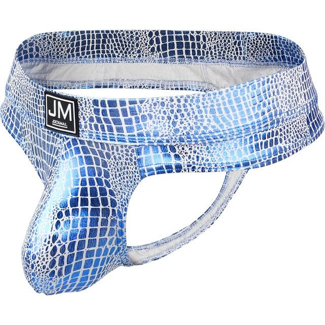 Jockmail Snakeskin Thong | dmunderwear detail image 9