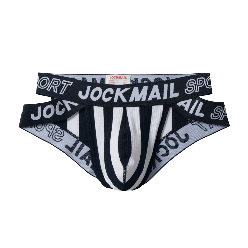 JOCKMAIL Striped & Strapped Briefs (6 Pack) | dmunderwear product image 4