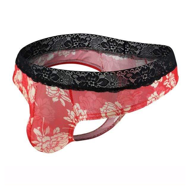 Lace Flower Thong | dmunderwear variant image