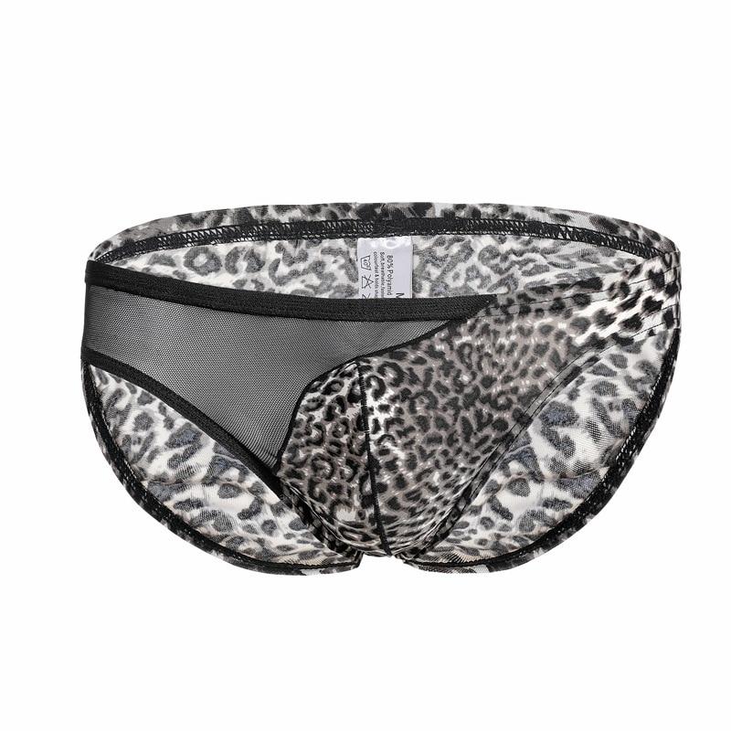 Leopard Print Side Mesh Briefs | dmunderwear variant image