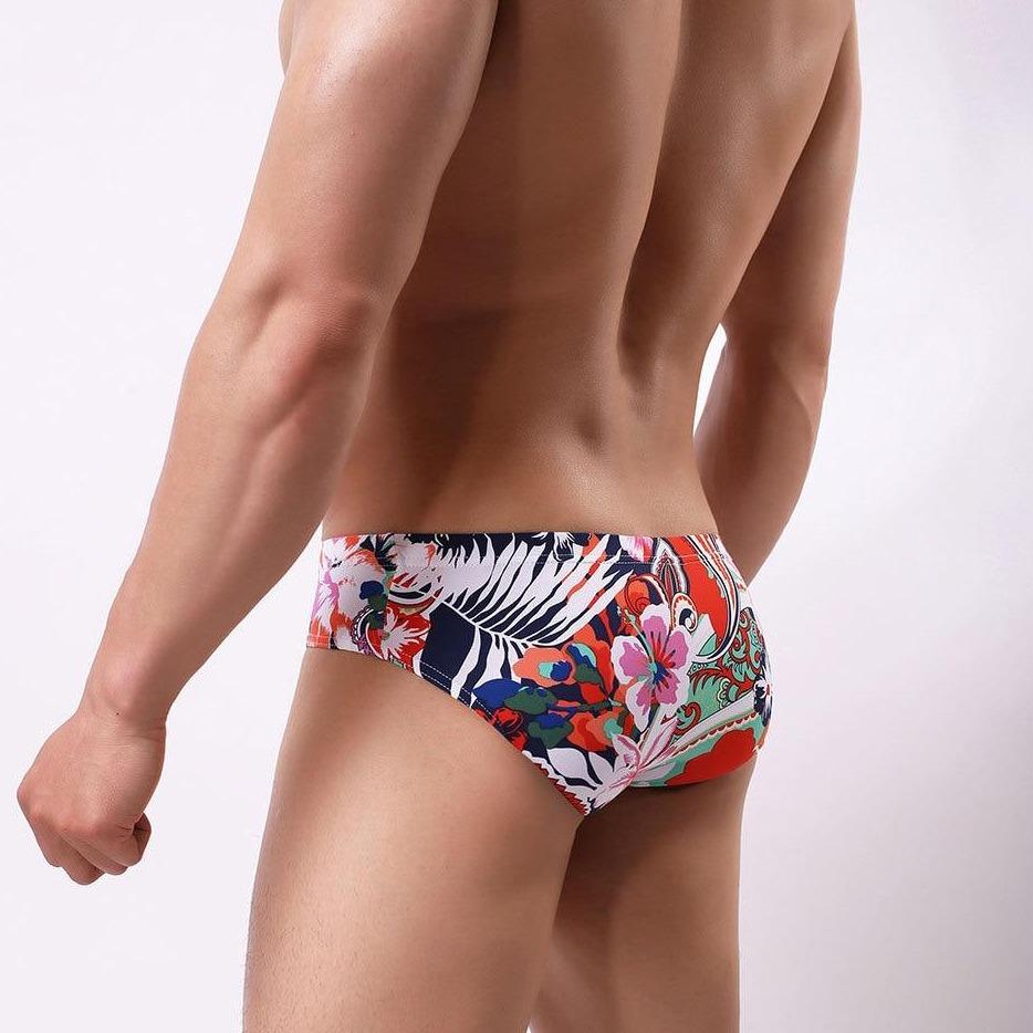 Light Floral Print Briefs | dmunderwear detail image 1