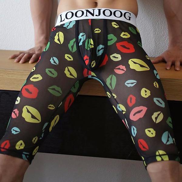 LoonJoog Mesh Knee High Long Johns | dmunderwear detail image 1