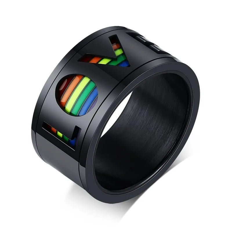 Love Pride Spinner Ring | dmunderwear detail image 1
