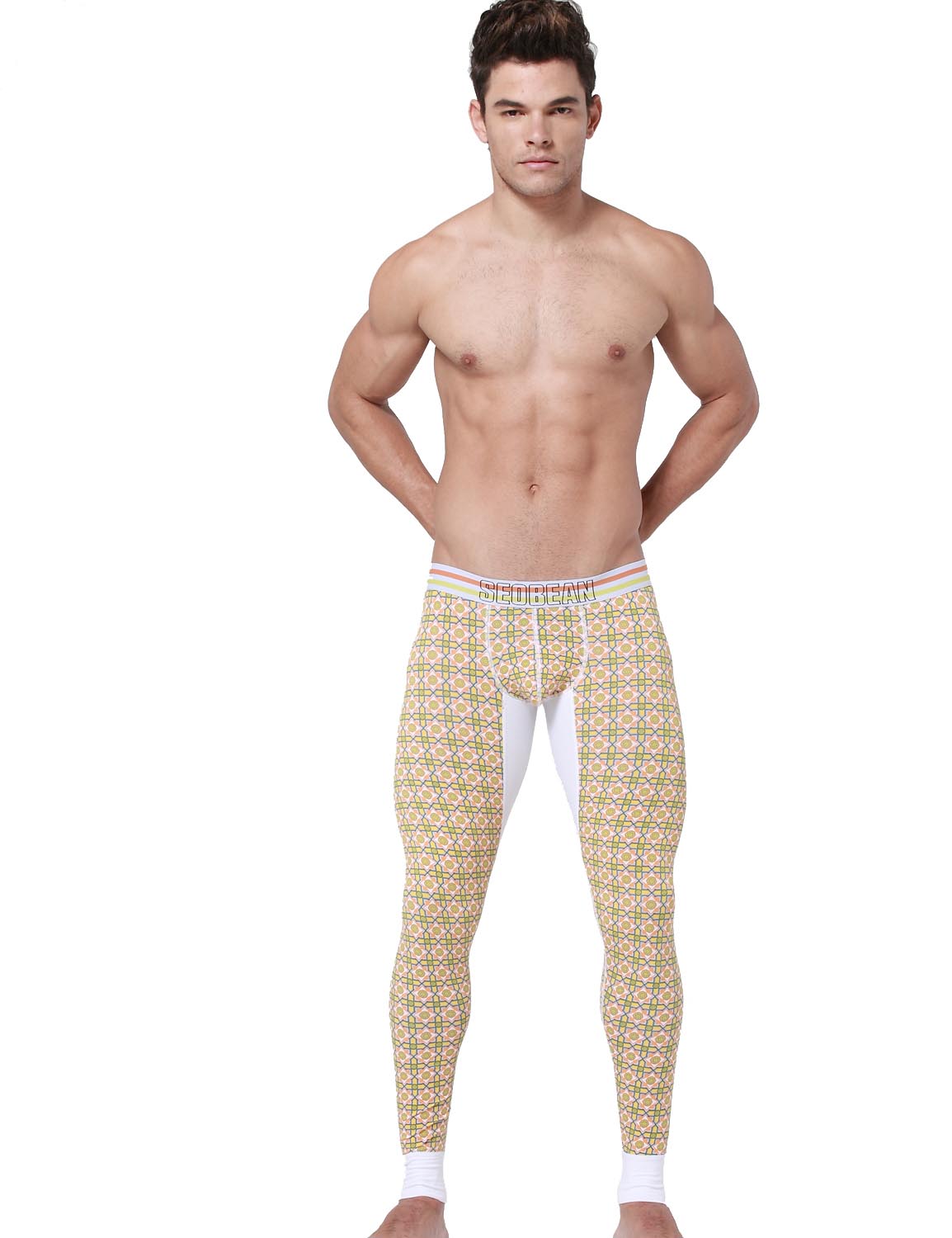 Low Rise Long Underwear Visual Arts Long John 50409 | dmunderwear detail image 1