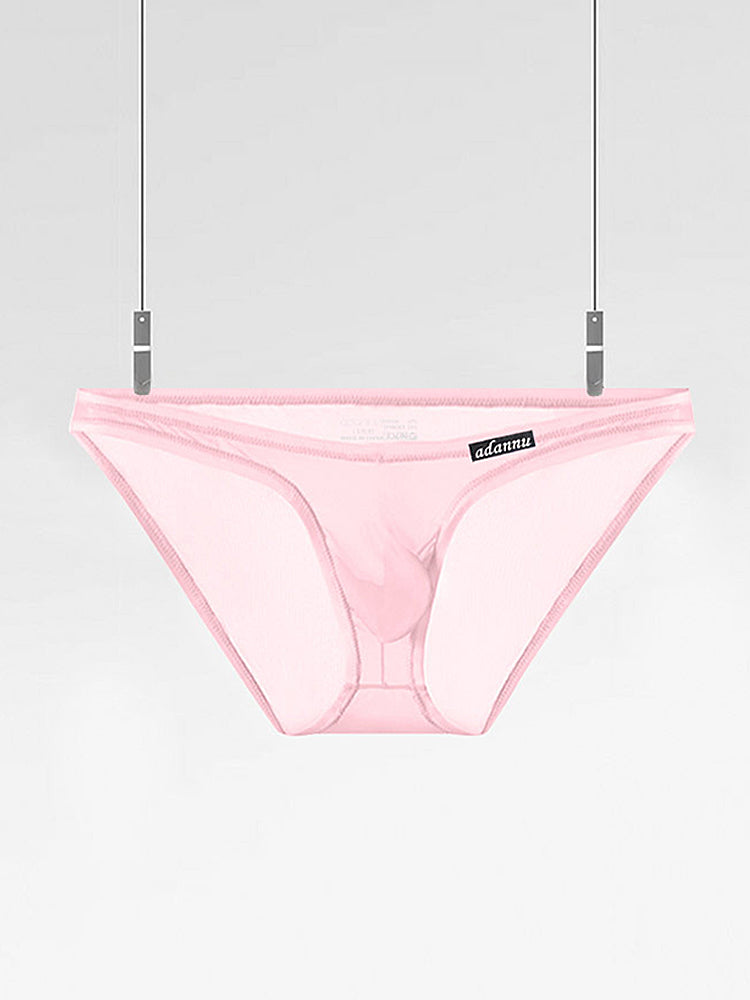 Men's Sheer Low-Rise Bikini with Contoured Pouch | dmunderwear variant image