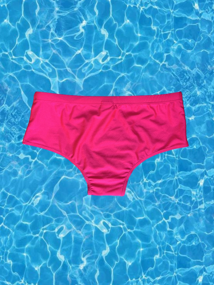 Men's Anti-Odor Sporty Cut Solid Color Swim Briefs | dmunderwear detail image 1