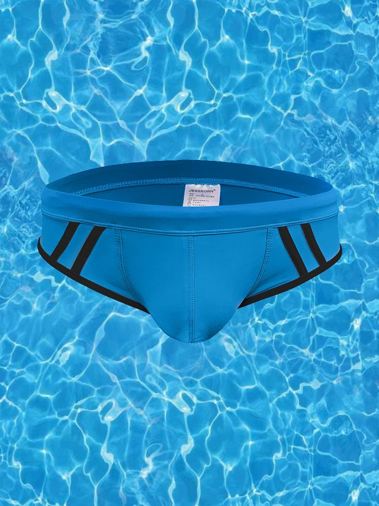 Men's Antibacterial Quick-Dry Expanded Pouch Swim Briefs | dmunderwear detail image 1