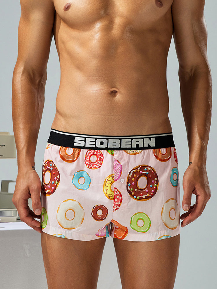 Men's Breathable Loose Fit Homewear Lounge Boxer | dmunderwear detail image 1