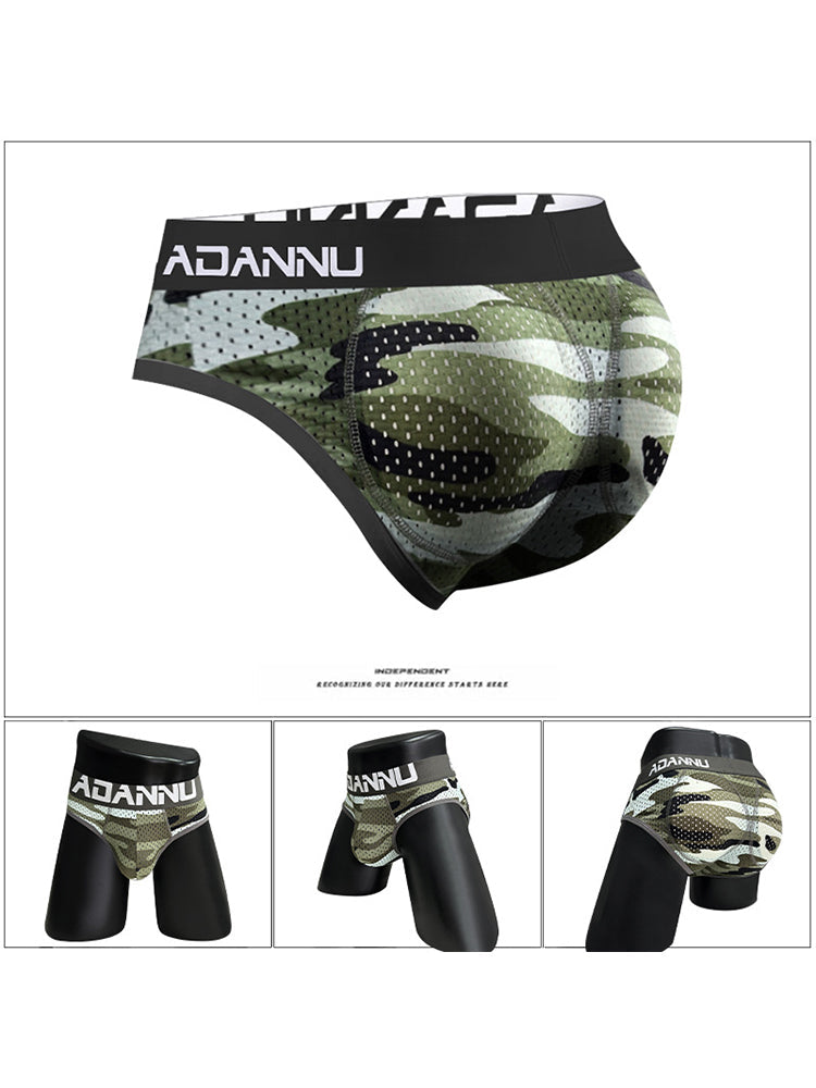 Men's Breathable Mesh Hip-Lifting Briefs | dmunderwear detail image 1