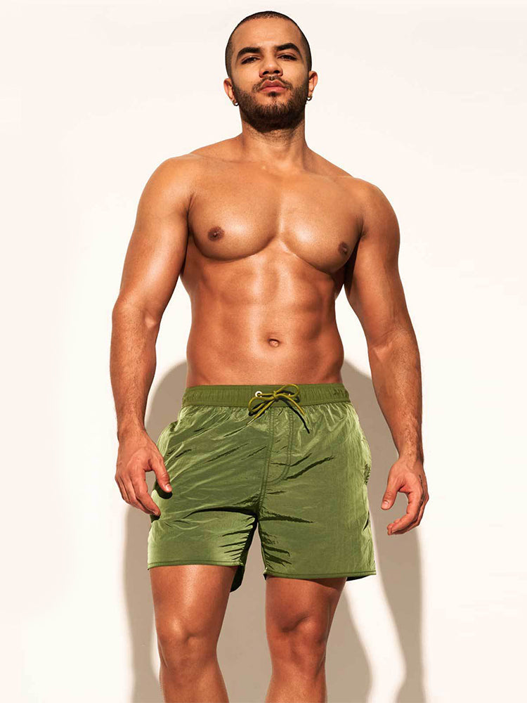 Men's Double-Layer Loose Board Shorts | dmunderwear detail image 1