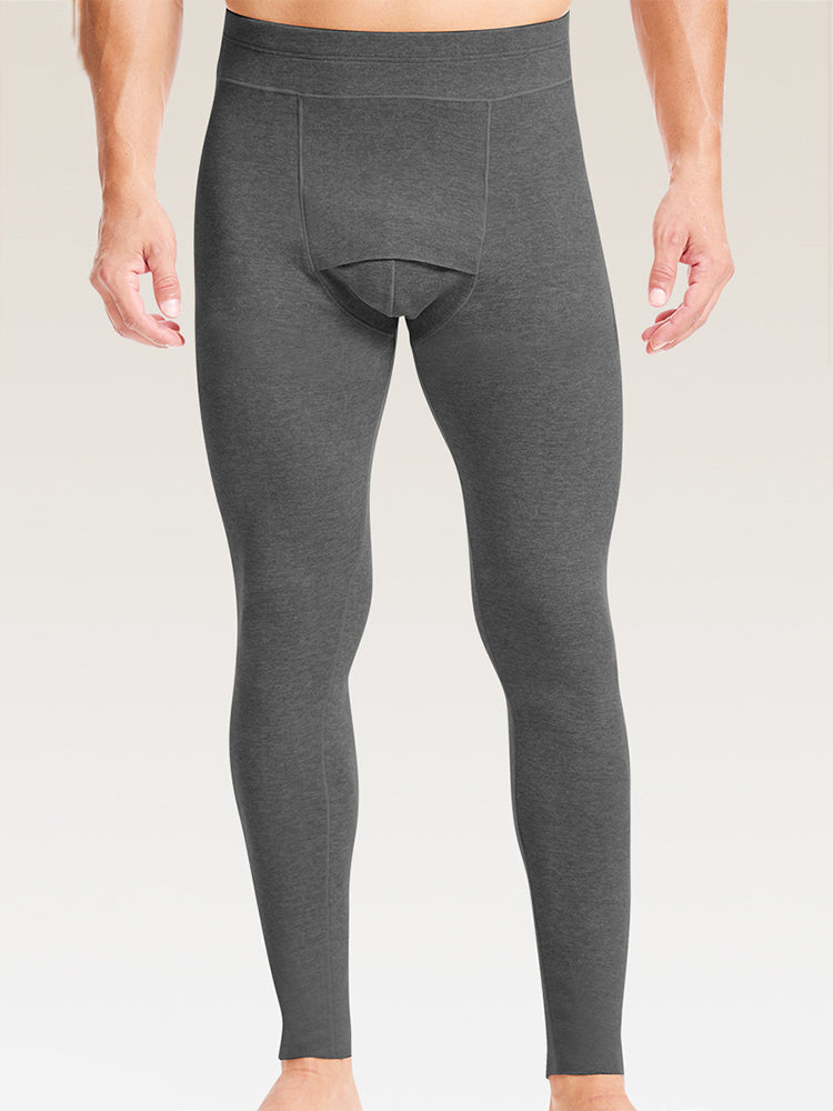 Men's Double-Sided Fleece Thickened Antibacterial Cotton Base Layer Thermal Bottoms | dmunderwear detail image 12