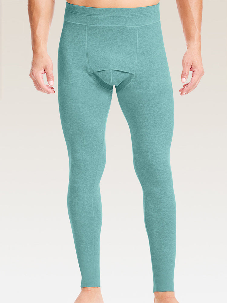 Men's Double-Sided Fleece Thickened Antibacterial Cotton Base Layer Thermal Bottoms | dmunderwear detail image 14