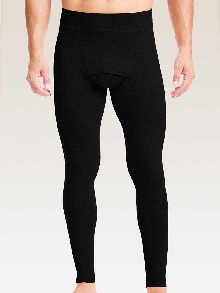 Men's Double-Sided Fleece Thickened Antibacterial Cotton Base Layer Thermal Bottoms | dmunderwear detail image 15
