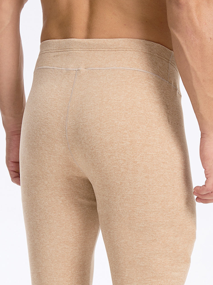 Men's Double-Sided Fleece Thickened Antibacterial Cotton Base Layer Thermal Bottoms | dmunderwear detail image 4