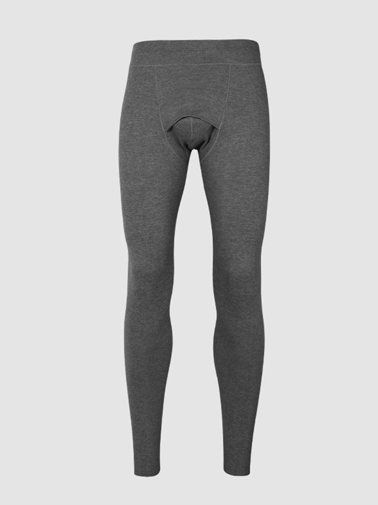 Men's Double-Sided Fleece Thickened Antibacterial Cotton Base Layer Thermal Bottoms | dmunderwear detail image 8