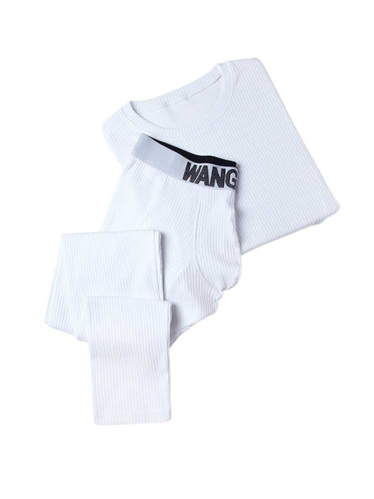 Men's Full Coverage Solid Color Ultra-Soft Cotton Comfortable Smooth Thermal Sets | dmunderwear variant image