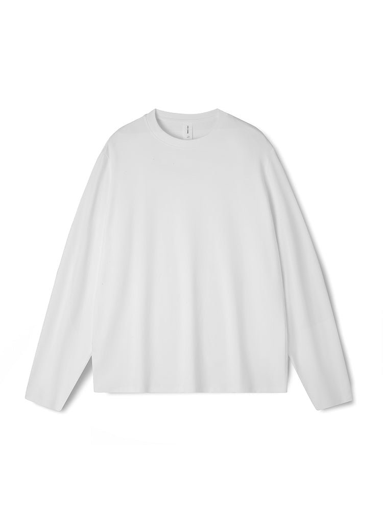 Men's High-Quality Long Sleeve Oversized & Skin-Friendly Solid Color Loungewear Tops | dmunderwear variant image