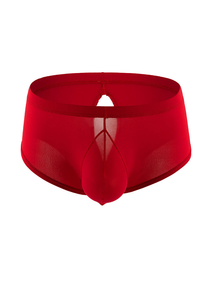 3 Pack Men's High Stretch Sexy Quick-Dry Stay-Put Fit Sporty Cut Solid Color Trunks | dmunderwear detail image 1