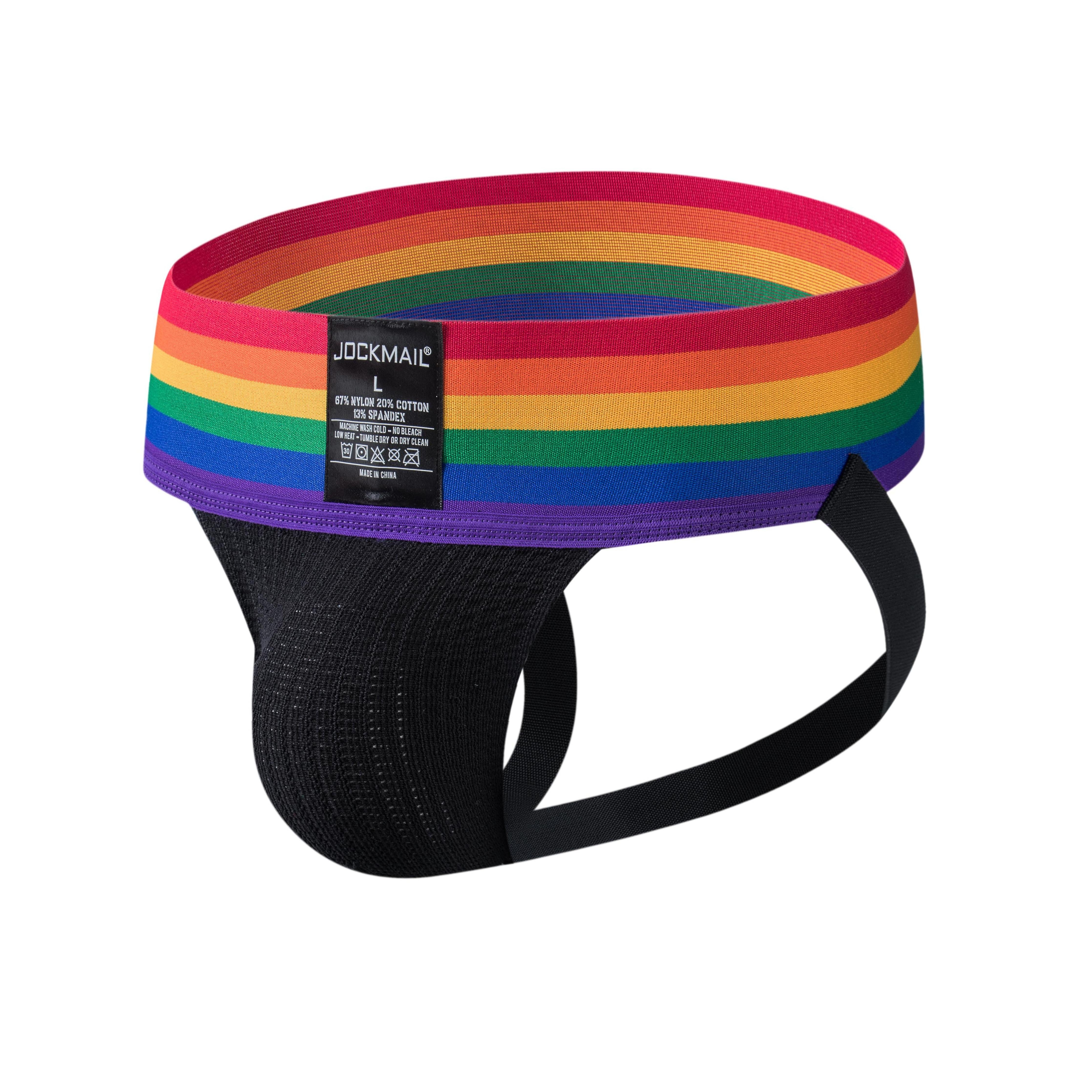 JOCKMAIL JM235 - Old School Pride Jockstrap | dmunderwear variant image