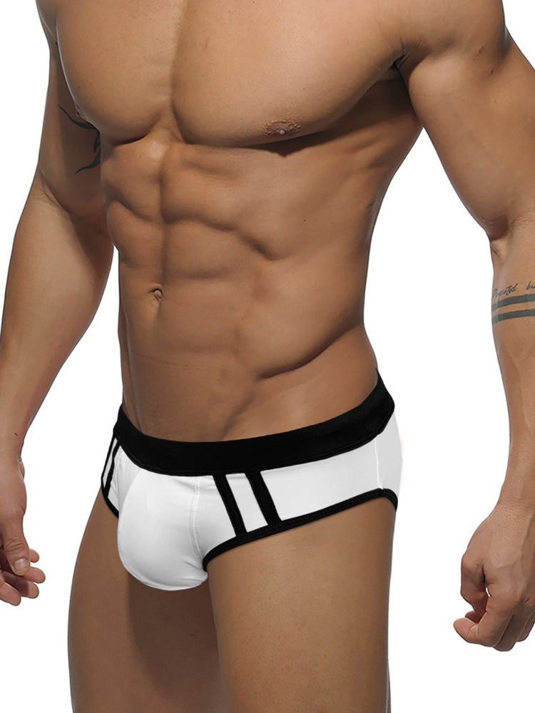 Men's Large Pouch Sexy Beach Swim Brief | dmunderwear detail image 6
